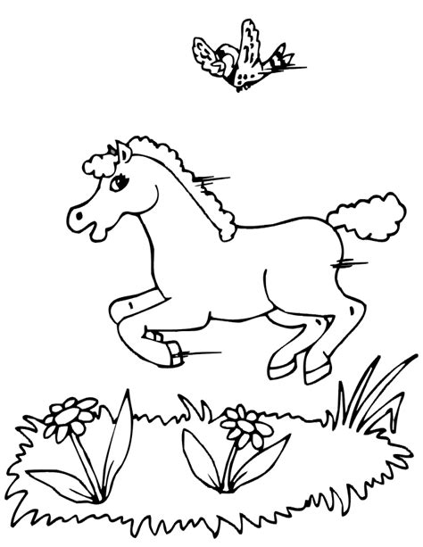 coloring pages  horses running coloring home