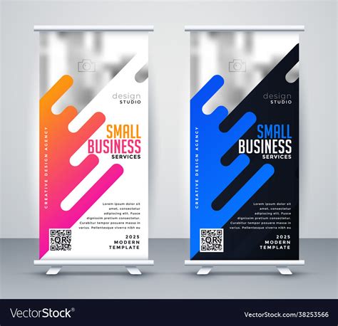 stylish standee design   business vector image