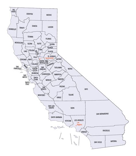 california counties history  information