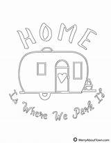 Camper Color Retro Campers Printables Park Where Coloring Pages Happy Merryabouttown Vintage Print Quilt Colouring Plus Version Choose Board Patterns sketch template