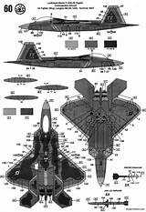 F22 Raptor Lockheed 20a Aviones Blueprint Planes 1091 1597 Blueprintbox Airplanes Dynamics 16b Fighting Aerofred Combate sketch template