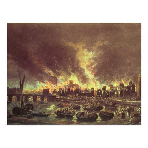great fire  london  post cards zazzle