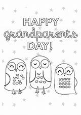 Grandparents Grandparent sketch template