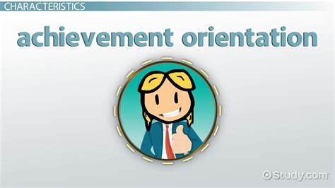 achievement orientation definition  video lesson