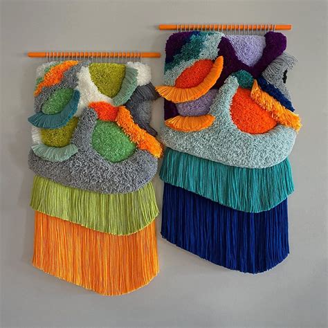 colorful textile art created  talented artist judit  https