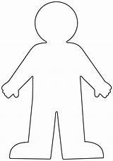 Coloring Outline Person sketch template