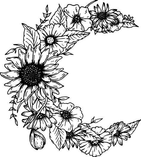 printable moon coloring pages