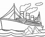 Coloring Pages Titanic Kids Printable Drawing Choose Board Sheets Ship sketch template