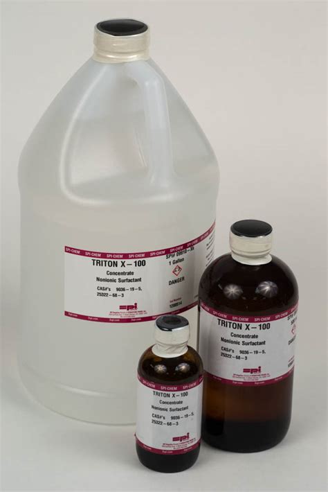 triton  nonionic surfactant octyl phenol ethoxylate ether  spi supplies