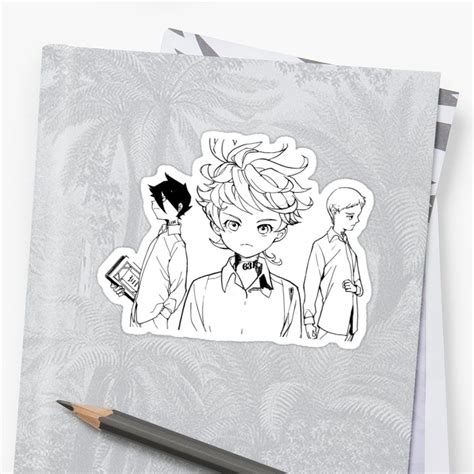 the promised neverland sticker sticker by benhonda anime stickers