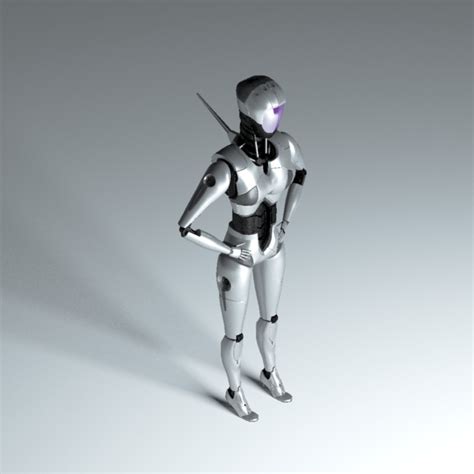 female robot 2 cgtrader