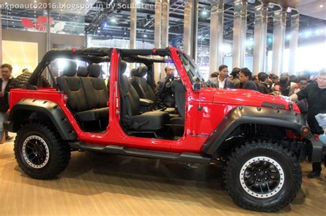 auto expo   soulsteer red  jeep wrangler unlimited sport