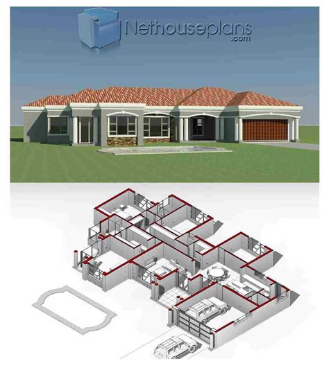 house plans  south africa  sale  buy modern double storey  bedroom floor plans