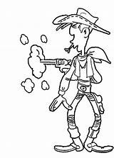 Lucky Luke Coloring Draw Sky Coloringsky Tattoo Kids Cowboy Ideen sketch template