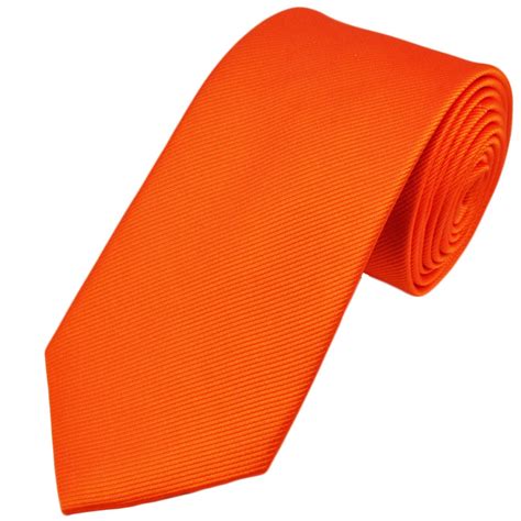 plain orange silk tie  ties planet uk