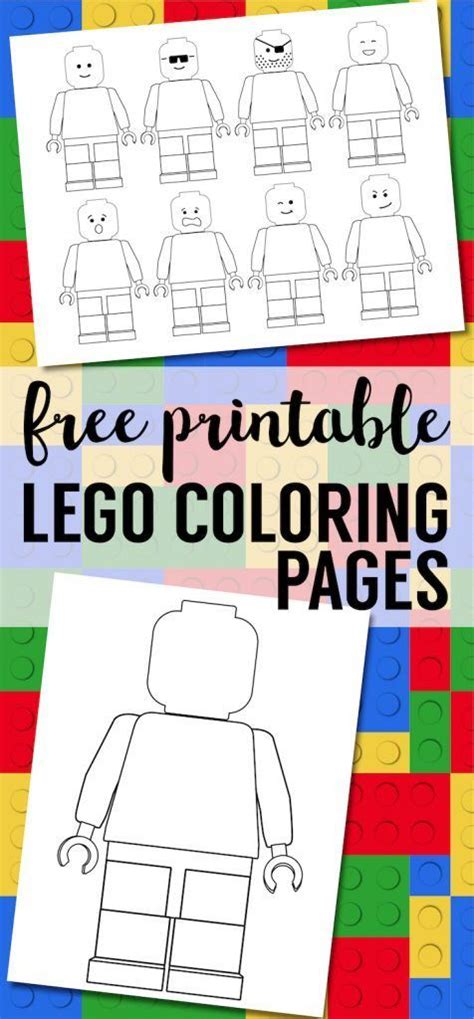 printable lego coloring pages  lego minifigure coloring pages