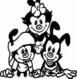 Animaniacs Coloring Together Wecoloringpage sketch template