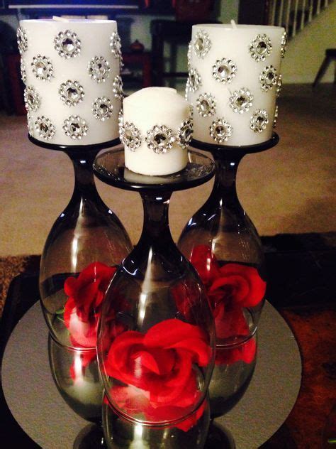 Best Diy Christmas Candles Centerpieces Wine Glass 16