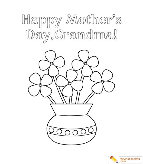 happy mothers day grandma coloring page   happy mothers day