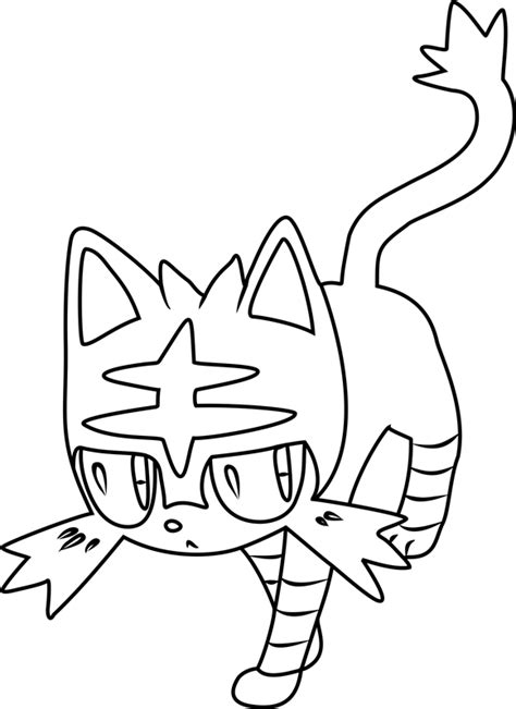 litten pokemon coloring page  printable coloring pages  kids