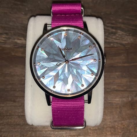fossil accessories fossil womens watch abalone snowflake dial