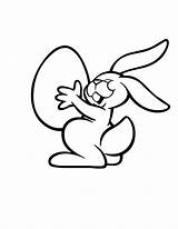Bunny Easter Coloring Pages Kids Rabbit Happy Printable Easy Drawing Line Simple Color Print Getdrawings Getcolorings Bestcoloringpagesforkids sketch template