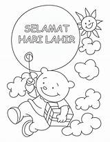 Lahir Mewarna Lukisan Kebangsaan sketch template