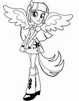 Twilight Coloring Pages Pony Sparkle Getcolorings Printable sketch template