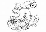 Mario Kart Kong Coloring Donkey Kids Pages Characters sketch template