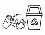 Reciclar Carta Reciclaje Riciclare Colorare Recyclage Ambiente Disegni Reciclagem Acolore Medio Colorier Riciclaggio Meio Latas sketch template