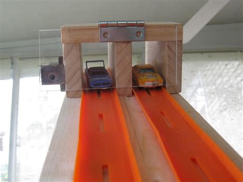 Diy Hot Wheels Race Track Starting Gate From Front A