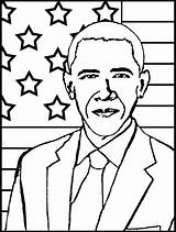 Barack Colouring Presidents Kente Getdrawings 44th Projects Sablyan sketch template