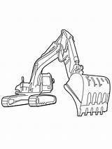Coloring Pages Construction Vehicles Excavator Truck Boys Printable sketch template