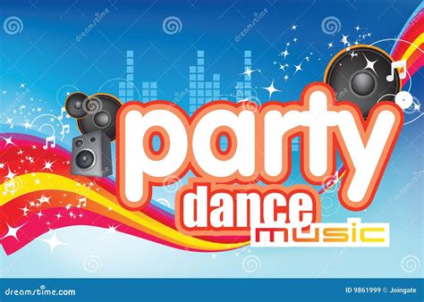 dance party  stock vector illustration  contemporary
