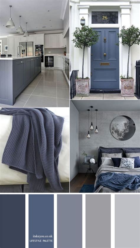 blue grey home color decor idea  house color palette ideas