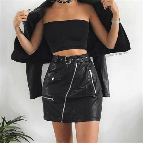 70 outfit ideas 123 black leather skirts leather skirt