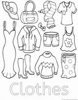 Clothes Coloring Pages Zoom Print sketch template