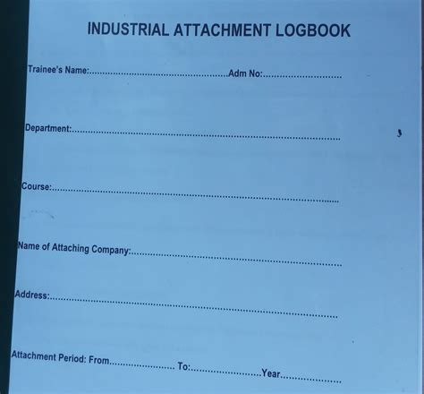 full guide    fill   industrial attachment logbook