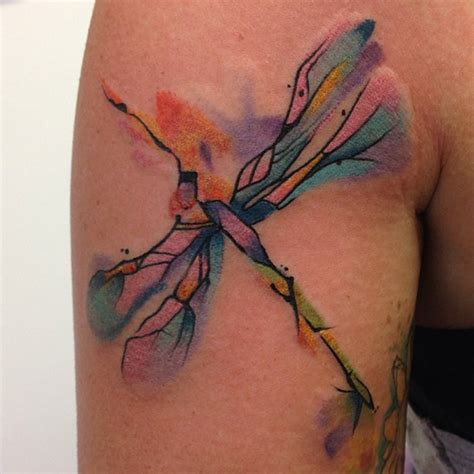 Watercolor Dragonfly Tattoo Designs Ideas And Meaning Tattoos For You