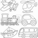 Transportation Transport Coloring Pages Colouring Toddlers Kids Sheets Cartoon Book Patterns Printable Books Drawing Theme Color Transportes Print Vehicles Clip sketch template