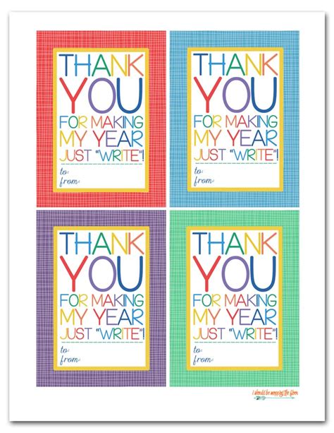 teacher appreciation gift tags  printables