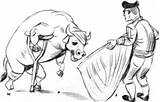 Stierenvechten Plaatjes Stierkampf Adu Banteng Animasi Corrida Tauromachia Bullfighting Bergerak Animierte Animaatjes Bullfight Animate ähnliche sketch template