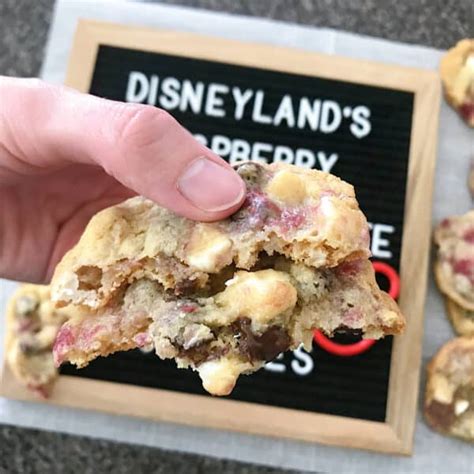 disneylands raspberry white chocolate chip cookies  mommy mouse clubhouse