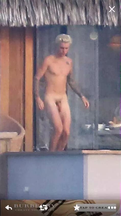 omg he s naked justin bieber gives us the full frontal and behind on vacation omg blog
