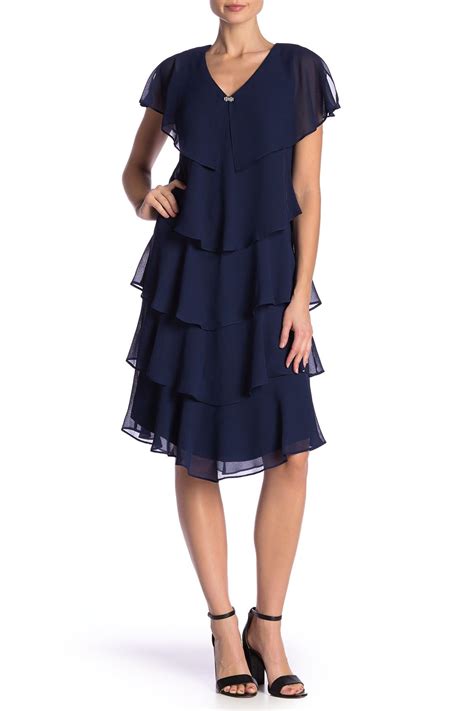 sl fashions ruffle tiered dress is now 63 off free shipping on