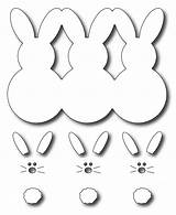 Marshmallow Frantic Stamper Bunnies sketch template