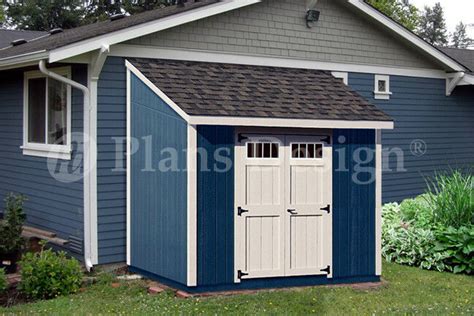 shed plans    deluxe lean  roof style dl