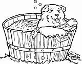 Coloring Pages Bath Printable Animal Animals Dog Printablecoloringpages sketch template