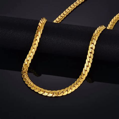 buy brand punk gold snake chain necklace jewelry wholesale gold chain  men