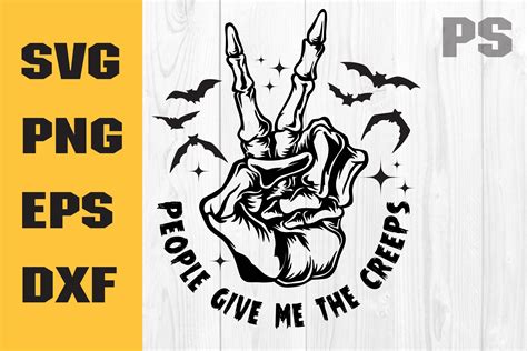 People Give Me The Creeps Svg Halloween Graphic By Ilukkystore